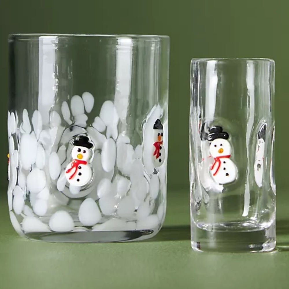 Anthropologie Festive Snowman Icon Shot Glass - Picture 13 of 13